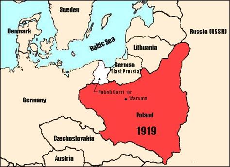 poland map 1919